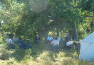 Class under the Trees, Little Bighorn River